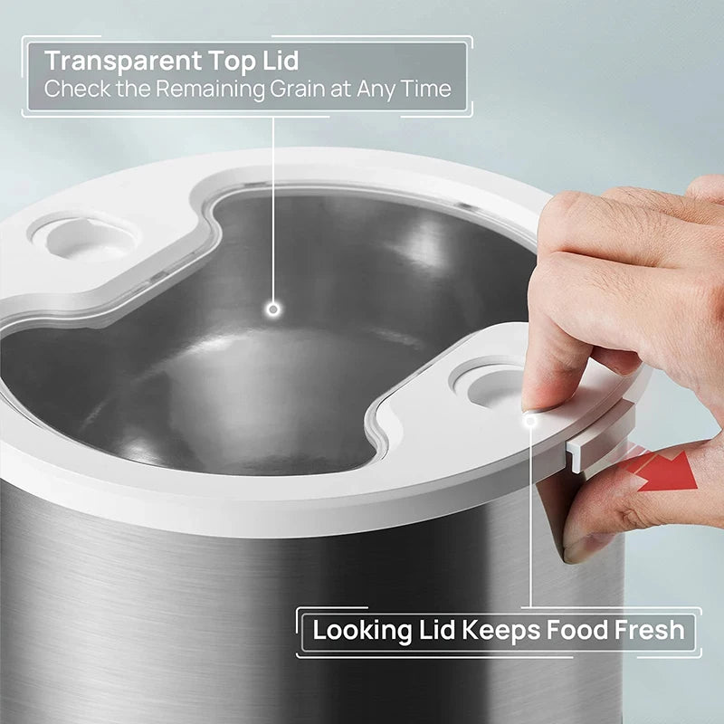 Revolutionary Smart Cat and Dog Feeder: Automatic Timing Dispenser with Voice Recorder and Stainless Steel Bowls